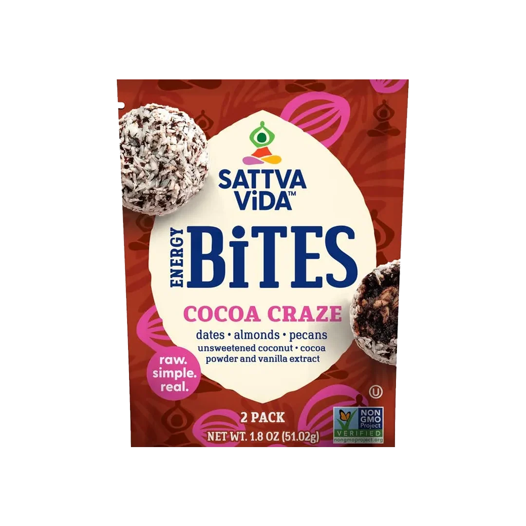 SATTVA VIDA, ENERGY BITES, COCOA CRAZE