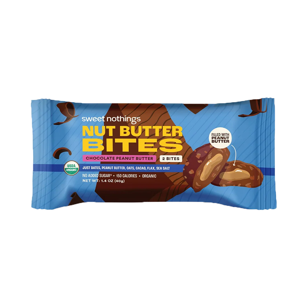 SWEET NOTHINGS, NUT BUTTER BITES, CHOCOLATE PEANUT BUTTER - 12 Units (Wholesale)