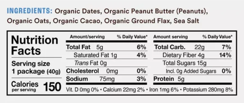 SWEET NOTHINGS, NUT BUTTER BITES, CHOCOLATE PEANUT BUTTER - 12 Units (Wholesale) - Image 2