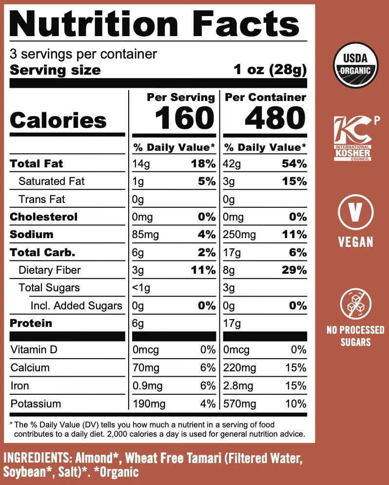 TAMARI ALMONDS - 12 Units (Wholesale) - Image 3