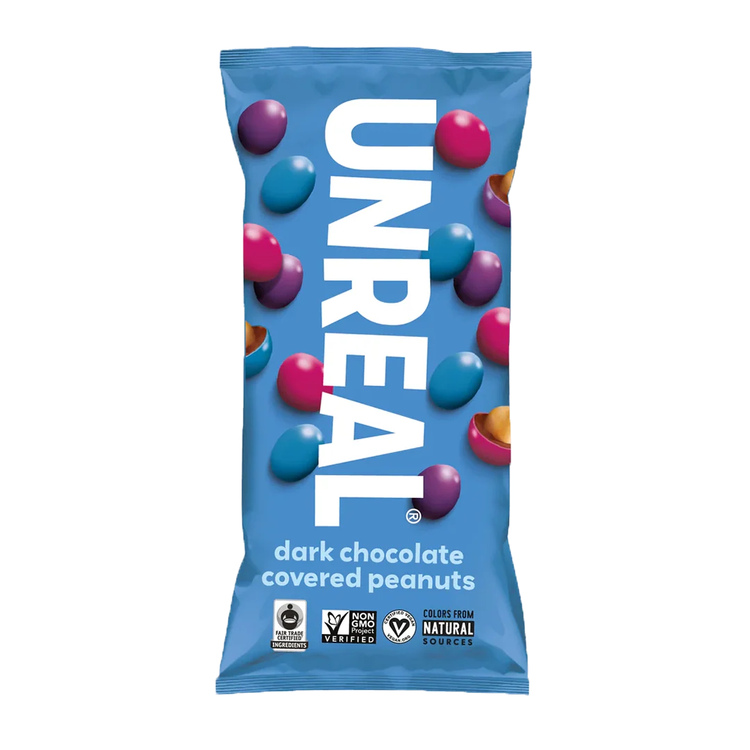 UNREAL, DARK CHOCOLATE PEANUT GEMS - 12 Units (Wholesale)
